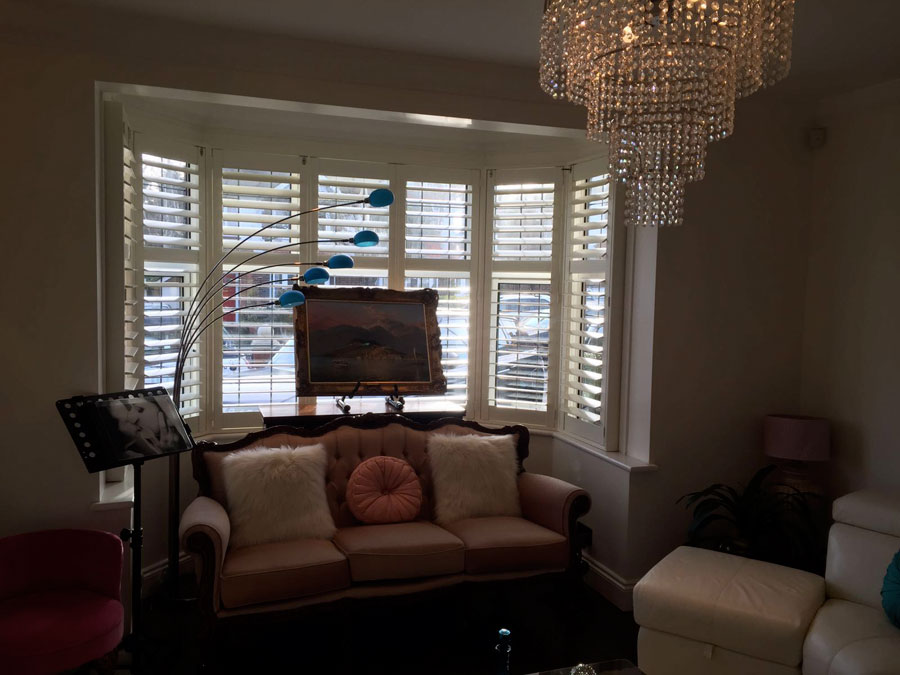 Louvre Plantation Shutters for a property in Finchley, North London.