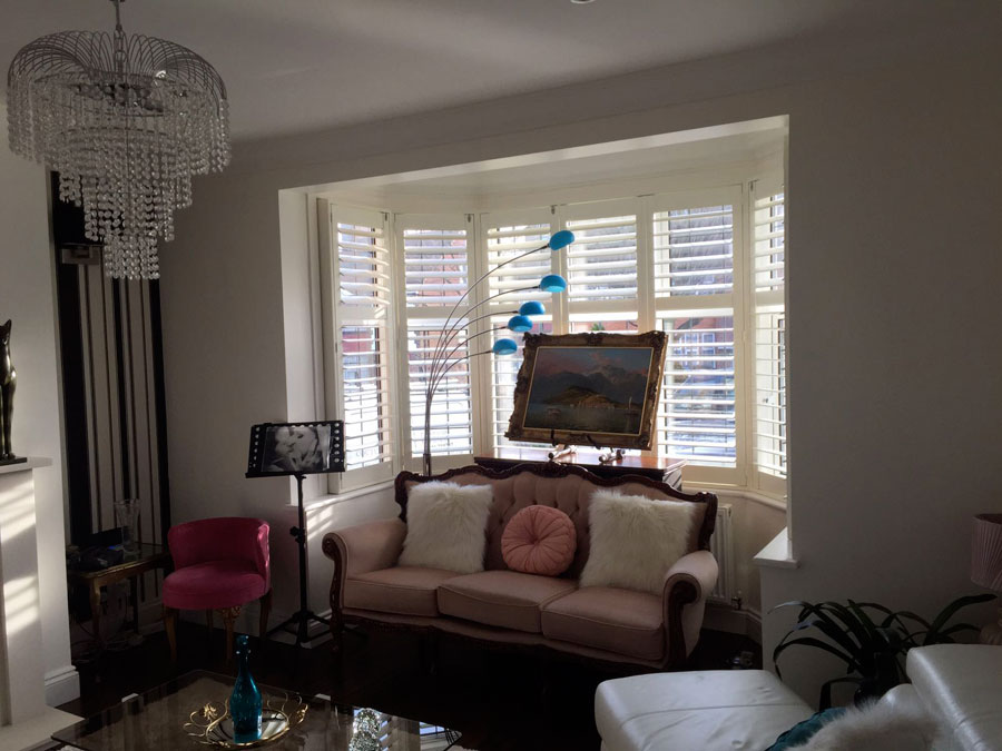 Louvre Plantation Shutters for a property in Finchley, North London.