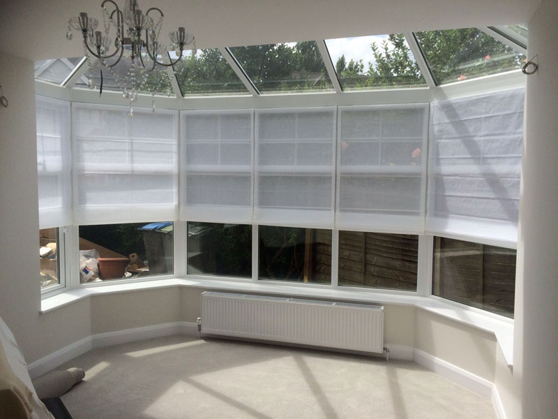 Roman Blinds for conservatory in Essex