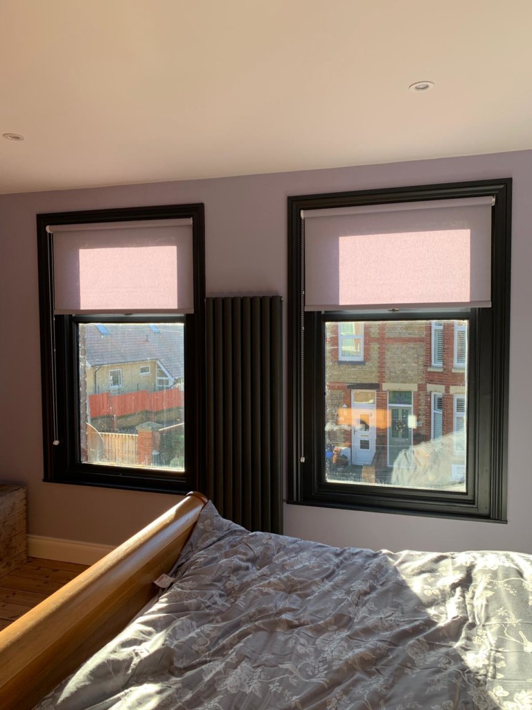 Perfect Fit Blinds & Rollers Custom Colours. just installed by our fitters in London.